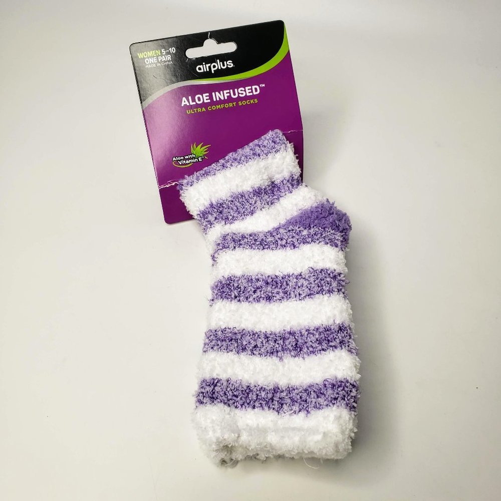 NWT Airplus Aloe Infused‎ Ultra Comfort Socks Size 5 to 10